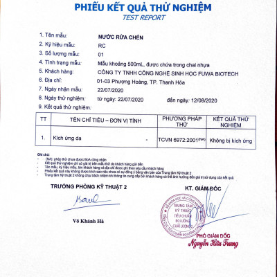 [Can 10L tiết kiệm] Nước rửa chén hữu cơ enzyme sinh học dứa Fuwa3e 10L