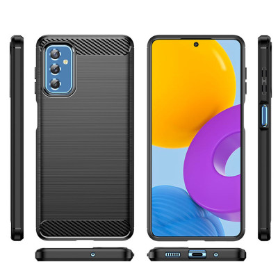 Ốp lưng chống sốc dành cho SamSung Galaxy M52 vân sợi Carbon RUGGED SHIELD - hàng nhập khẩu