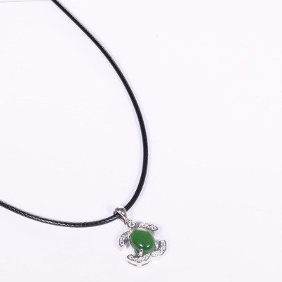 Mặt dây chuyền hoa văn đá ngọc bích mệnh hỏa, mộc - Ngọc Quý Gemstones