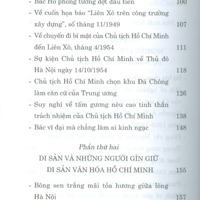 Bông Sen Trắng Giữa Lòng Hà Nội (Sách về Chủ tịch Hồ Chí Minh)