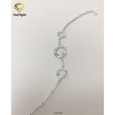 Lắc tay bạc 925 Huệ Ngân - Vòng tròn tình yêu RYB140058