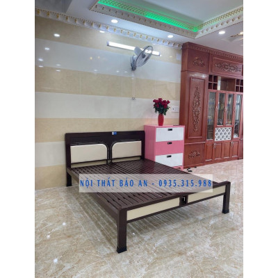Giường sắt giường ngủ thiết kế 1M2X2M