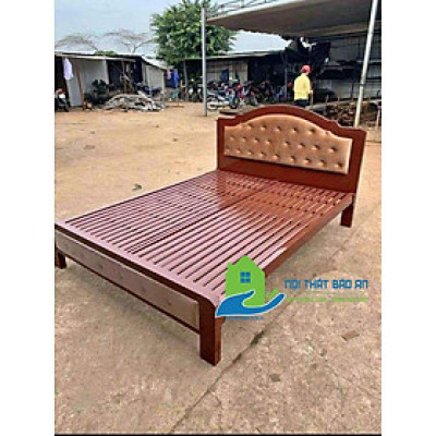 Giường sắt hộp cao cấp màu nâu cánh gián kích thước từ (1m4x2m, 1m6x2m,1m8x2m) chất liệu sơn tĩnh điện 