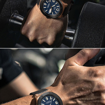 Đồng Hồ Nam I&W Carnival 589G1 Full Box Chống Nước Kính Chống Xước Dây Da Cao Cấp BH 24T (Máy Cơ Tự Động)