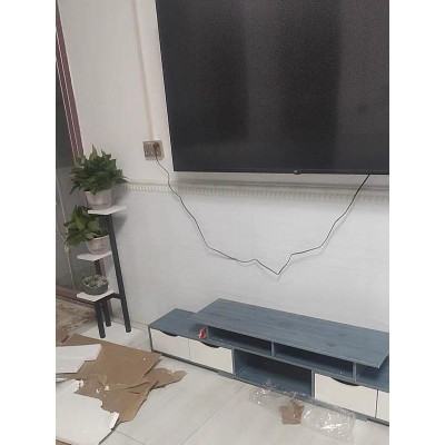 Kệ tivi tùy chỉnh kích thước A1966X (120-190)*30*32cm, Gỗ MDF 12mm phủ melamine chống thấm