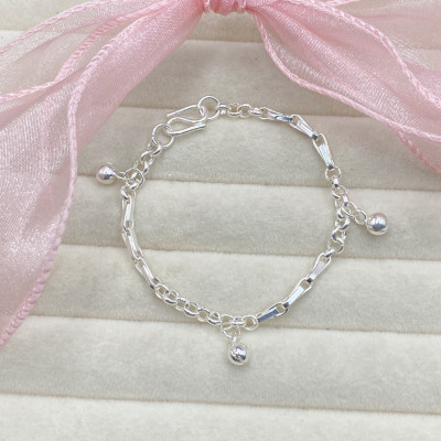 Lắc Tay Lắc Chân Cho Bé Mix Charm Bạc Ta Bạc Hiểu Minh LTE578