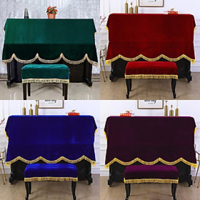 Khăn phủ đàn piano cơ đàn piano điện tử 88 phím phong cách Châu Âu cổ điển sang trọng chống bụi chống xước - Hàng chính hãng