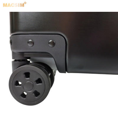 Vali du lịch cao cấp hợp kim nhôm nguyên khối MS1318 Macsim màu đen cỡ 24inches