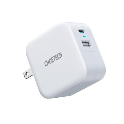 Bộ Củ Sạc CHOETECH QC 3.0 & PD 3.0 38W PD5002-W + Cáp Type C To Lightning MFI Apple 1.2M IP0039 Sạc Nhanh Cho iPhone - Hàng Chính Hãng