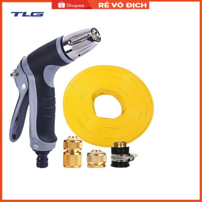 Vòi phun xịt rửa xe, tưới cây chuyên nghiệp 3-5m 206817 (cút đồng nối đồng)