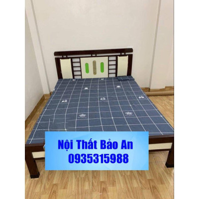 Giường sắt hộp kiểu gỗ nhiều mẫu size từ 1m đến 1m8