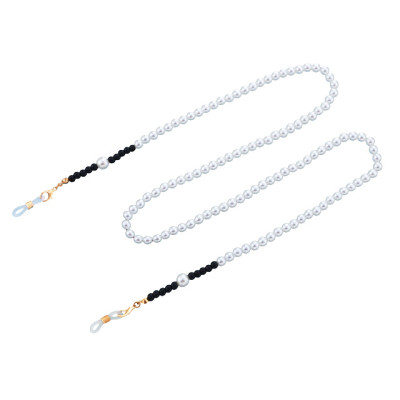 Chuỗi đeo kính hạt châu nhỏ mix màu đen trắng nổi bật đơn giản mà ấn tượng dây giữ khẩu trang chống thất lạc rơi rớt