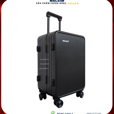 Vali cao cấp Macsim SMLV2301 cỡ 24inch màu đen - Hàng loại 1