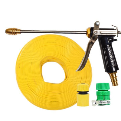 Rửa xe tưới cây Bộ dây và vòi xịt tăng áp lực nước 300% loại 30m cút nhựa,nối nhựa 206318