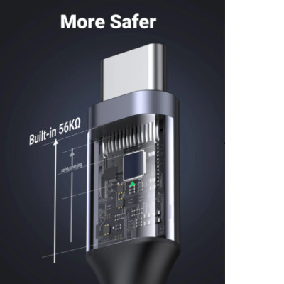 Cáp sạc USB Type-C to Type-C Ugreen 50150 hỗ trợ sạc nhanh 60W, truyền dữ liệu 480Mbps - Hàng Chính Hãng