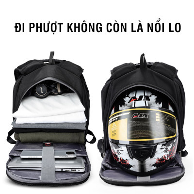 Balo laptop 15.6 inch phượt đa năng cao cấp REEYEE RY118B - Hàng Chính Hãng