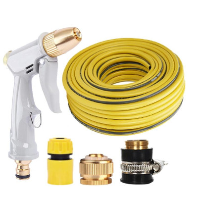 Rửa xe tưới cây Bộ dây và vòi xịt tăng áp lực nước 300% loại 30m cút đồng,nối đồng 206846
