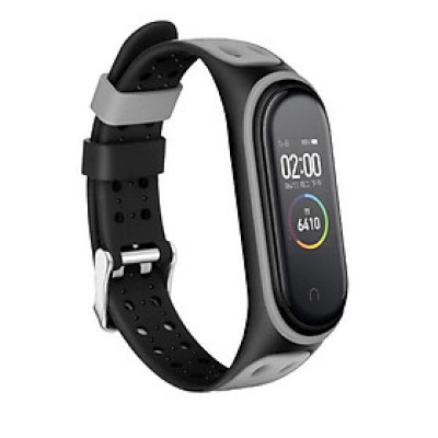 Dây Silicon cao cấp hai khóa nhiều màu sắc dành cho Xiaomi Miband 5 và Miband 6