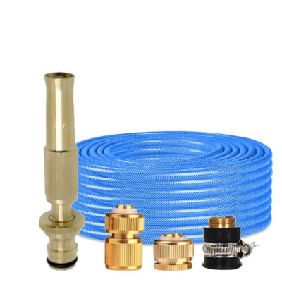 Rửa xe tưới cây Bộ dây và vòi xịt tăng áp lực nước 300% loại 25m cút đồng,nối đồng 206587