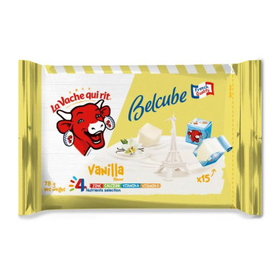 [Chỉ giao HCM] Phô Mai Vuông Belcube Vị Vani (15 Viên) - Hỗ Trợ Hệ Miễn Dịch