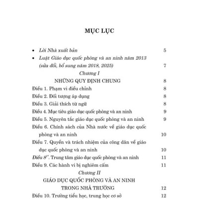 Luật Giáo dục quốc phòng và an ninh năm 2013 (sửa đổi, bổ sung năm 2018, 2025)
