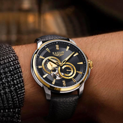 Đồng hồ nam chính hãng KASSAW K978-3 Kính sapphire ,chống xước ,Chống nước 50m ,Bảo hành 24 tháng,Máy cơ (Automatic),dây thép không gỉ