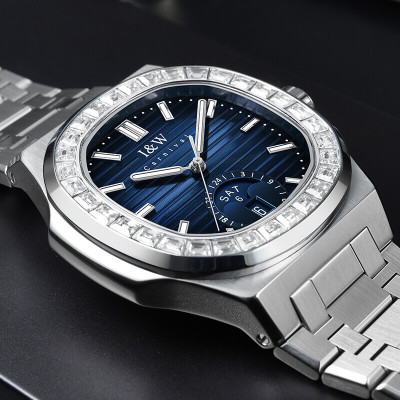 Đồng hồ nam chính hãng IW CARNIVAL IW735G-1 Kính sapphire ,chống xước ,Chống nước 50m ,Bảo hành 24 tháng,Máy cơ (Automatic),dây kim loại thép 316L không gỉ, thiết kế đơn giản dễ đeo