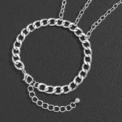 Vòng tay  lắc tay kèm nhẫn titan không gỉ đặc biệt cá tính unisex