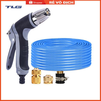 Vòi phun xịt rửa xe, tưới cây chuyên nghiệp 3-5m 206817 (cút đồng nối đồng)