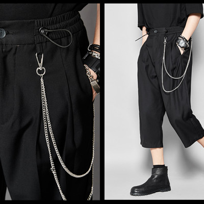 Chuỗi kim loại đeo quần phong cách đường phố hip hop