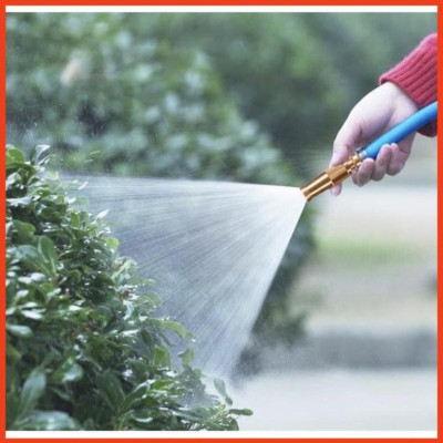 Tưới cây rửa xe Bộ dây và vòi xịt tăng áp lực nước 300% loại 30m cút đồng,nối đồng 206587