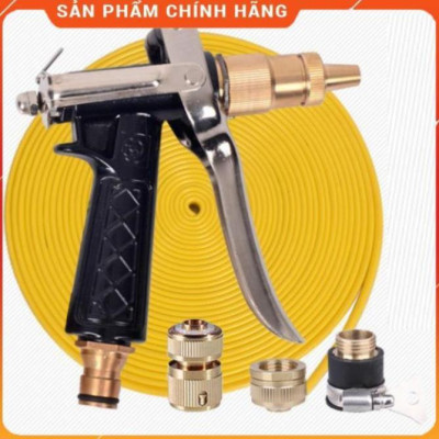 Bộ dây và vòi xịt tăng áp lực nươc 300% loại 10m (cút đồng) 206712