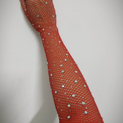 Găng tay sang chảnh màu đỏ dạng lưới đính đá lấp lánh cho Cô dâu và Dạ hội, đi tiệc, sự kiện, lễ hội, đạo cụ chụp ảnh, studio MS: 44839