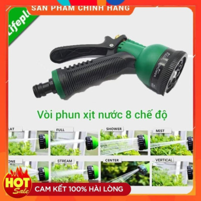 Vòi xịt nước tưới cây rửa xe 8 chế độ 206815