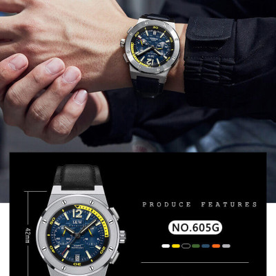 Đồng hồ nam chính hãng IW CARNIVAL IW605G-1 Kính sapphire ,chống xước ,Chống nước 30m ,Bảo hành 24 tháng,Máy điện tử(Pin),dây da cao cấp, thiết kế đơn giản dễ đeo