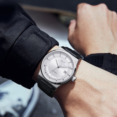 Đồng Hồ Nam I&W Carnival 612G1 Chính Hãng Full Box Chống Nước Kính Chống Xước Dây Da Cao Cấp BH 24T (Máy Cơ Tự Động)