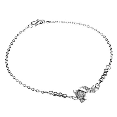 Lắc Chân Nữ Bạc Hiểu Minh LC216 Hồ Ly