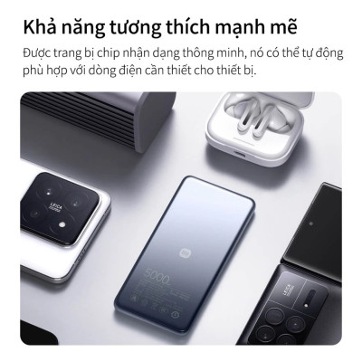Pin sạc dự phòng Xiaomi Ultra Slim Power Bank 5000mAh BHR9624TH - GiaPhucStore | Hàng Chính Hãng