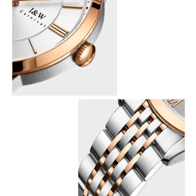 Đồng hồ nam chính hãng IW CARNIVAL IW528G-4 Kính sapphire ,chống xước,Chống nước ,Bảo hành 24 tháng,Máy cơ (Automatic),Dây Kim loại Thép không gỉ 316L