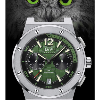 Đồng hồ nam chính hãng IW CARNIVAL IW605G-4 Kính sapphire ,chống xước ,Chống nước 30m ,Bảo hành 24 tháng,Máy điện tử(Pin),dây da cao cấp, thiết kế đơn giản dễ đeo