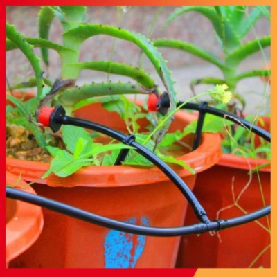 Bộ KIT hệ thống tự động tưới nhỏ giọt 25m dây và 30 đầu phun kèm đầy đủ phụ kiện 206848 