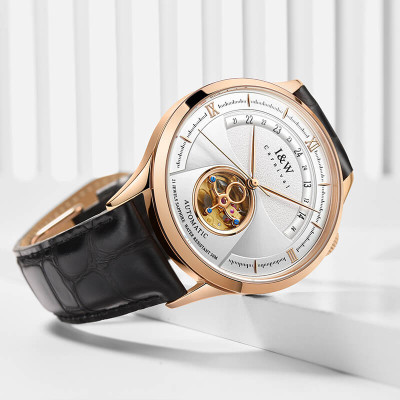 Đồng Hồ Nam I&W Carnival 525G1 Chính Hãng Full Box Chống Nước Kính Chống Xước Dây Da Cao Cấp BH 24T (Máy Cơ Tự Động)