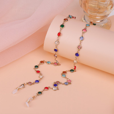 Chuỗi kính đeo gọng kính chống rơi rớt trơn trượt dây đeo đầy màu sắc thời trang nam và nữ