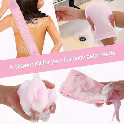 (Xả Hàng) Bao tay tắm tẩy tế bào chết, dây tắm chà lưng, bông tắm tẩy da chết tạo bọt (chọn mẫu theo phân loại)
