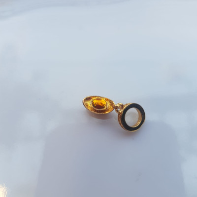 Phụ Kiện Charm Vòng Tay Nữ đẹp Hình Thỏi vàng đỏ mạ vàng kiểu đẹp Nữ đã có vòng tay hạt chuỗi , vòng tay kiểu thì charm thỏi vàng đỏ kiểu này vào đeo đẹp may mắn xinh lắm ạ