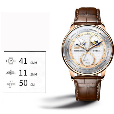 Đồng hồ nam chính hãng LOBINNI L17011-1 chuẩn Thụy Sỹ
