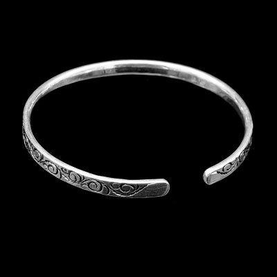 Lắc Tay Nữ Bạc Hiểu Minh LTU534 - Dạng Kiềng - Bảo Hành Vĩnh Viễn ( Hàng Chính Hãng )