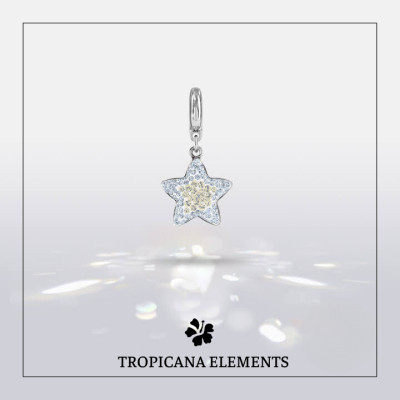 Lắc Tay Tropicana Phối Charm Swarovski Ngôi Sao Ngọc Thạch