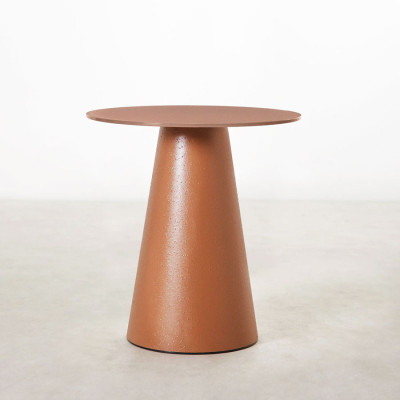 Bàn cafe tiếp khách mặt kính TE1555-06G Nội thất Capta Bàn cafe fastfood mặt kính chân nhựa đúc 