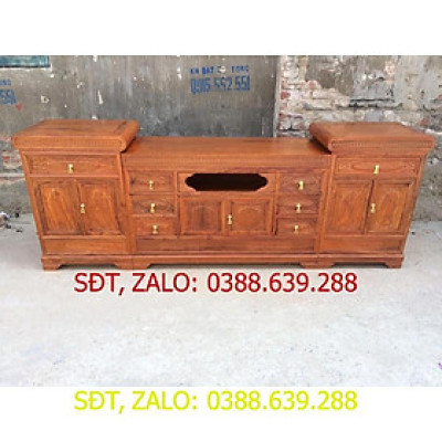 Kệ Tivi Kệ Mõ Gỗ Hương Vân
